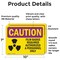 Signmission Radiation & Laser Sign, 7 in H x 10 in W, Vinyl Decal, Rectangle OS-2PACK-CR-D-710-L-10168 - alternate 4